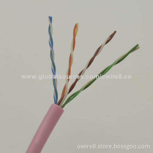 4 Cores Telephone Cable with Solid Bare Copper, 0.5mm ConductorNew